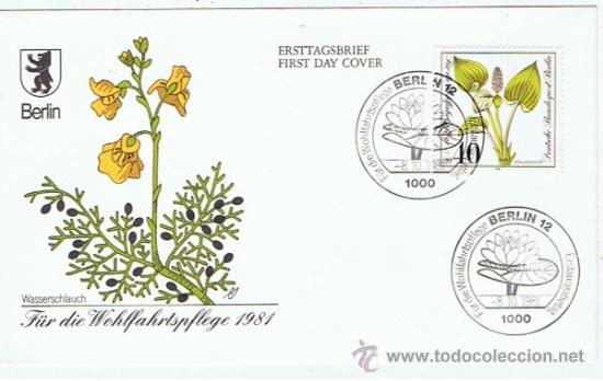 Sellos: SPD 1981 BERLIN FLOR DE PANTANO - Foto 1