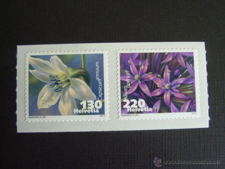 Sellos: SUIZA  A&Ntilde;O 2013. FLORA - Foto 1