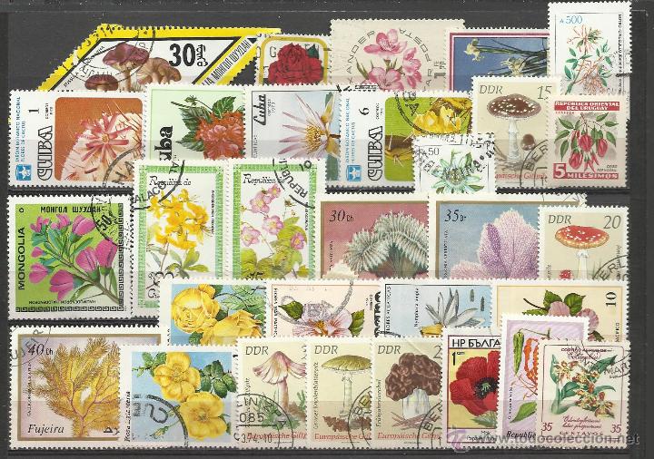 Sellos: BONITO LOTE DE SELLOS DEL TEMA FLORES - Foto 1