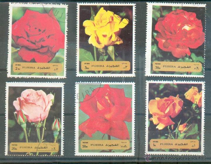 Sellos: FLORES .- SERIE DE ROSAS - Foto 1