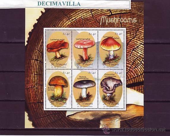 Sellos: SAINT VINCENT, SETAS, 2001, 4209/14, FLSE086 - Foto 1
