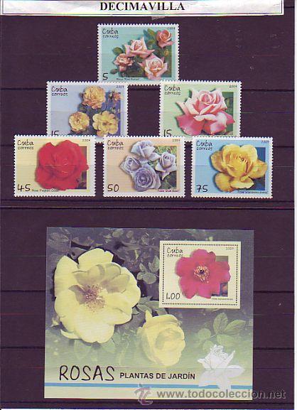 Sellos: CUBA, ROSAS, 2007 - Foto 1
