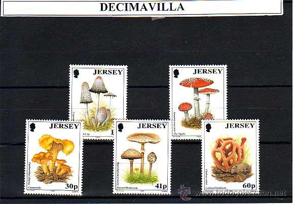 Sellos: JERSEY, SETAS, 1994, 633/37 - Foto 1