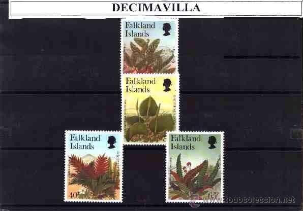 Sellos: FALKLAND ISLAS, 693/96, FLORA - Foto 1