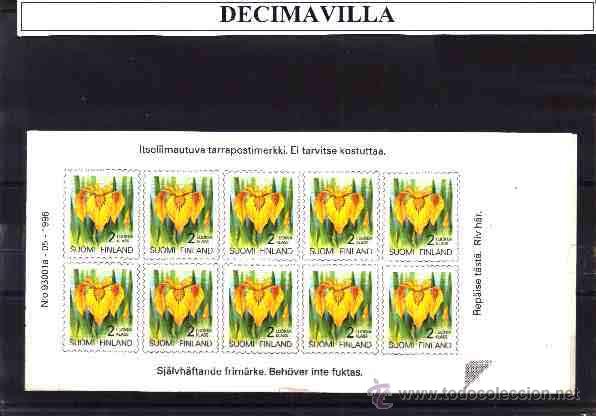 Sellos: FINLANDIA, 1996, CARNET FLORA. - Foto 1