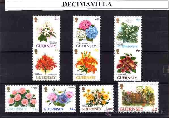 Sellos: GUERNSEY, 1993, 605/14, FLORA DIVERSA - Foto 1