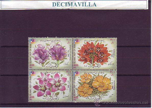 Sellos: IRAN, FLORES, 2002, FLVA146 - Foto 1