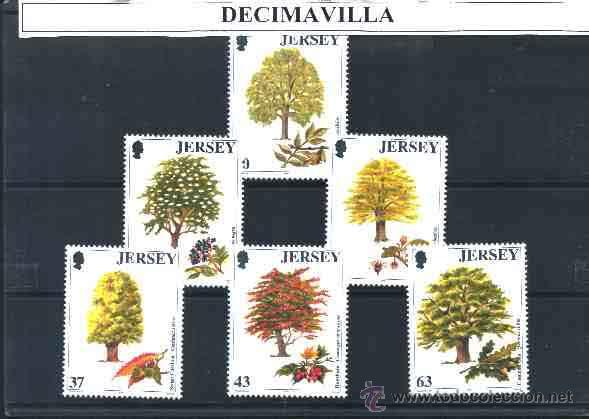 Sellos: JERSEY, 1997, 793/98, ARBOLES - Foto 1