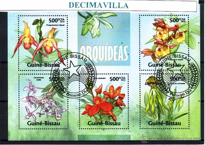 Sellos: L628, GUINEA BISSAU, 2008, ORQUIDEAS - Foto 1