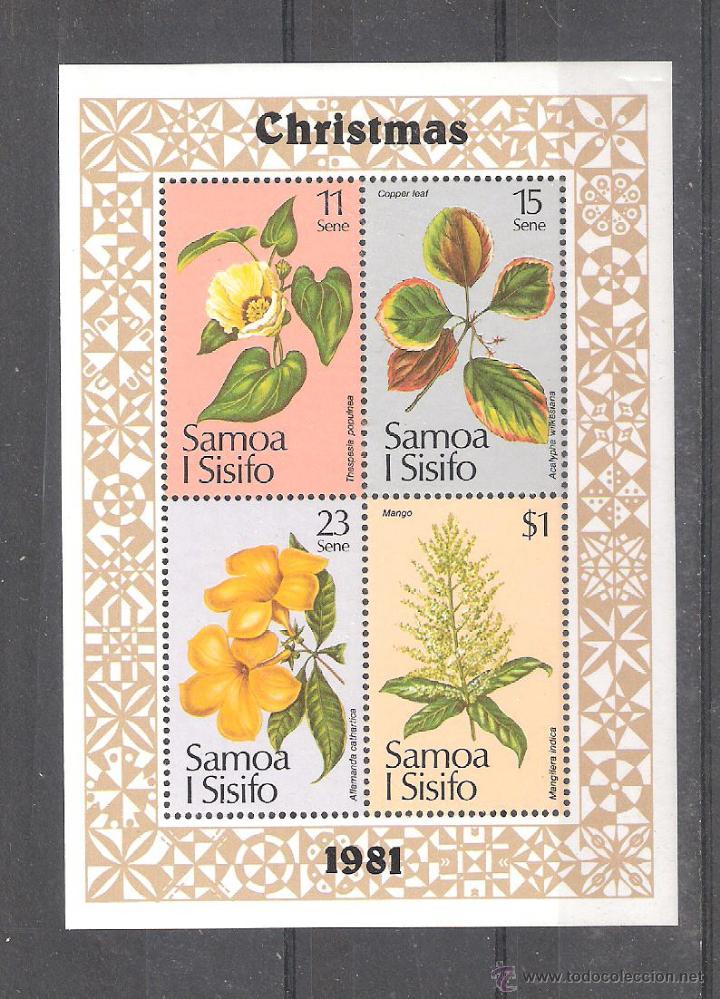 Sellos: SAMOA H.B.26** NAVIDAD - FLORA - Foto 1
