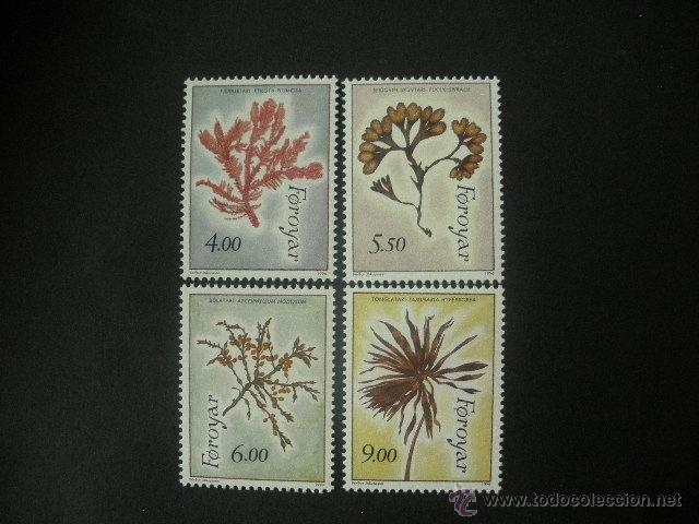 Sellos: Feroe 1996 Ivert 288/91 *** Flora - Algas Marinas - Foto 1