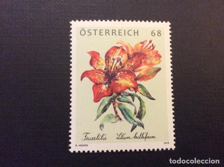Sellos: AUSTRIA A&Ntilde;O 2016.FLORA. LILIUM BULBIFERUM - Foto 1