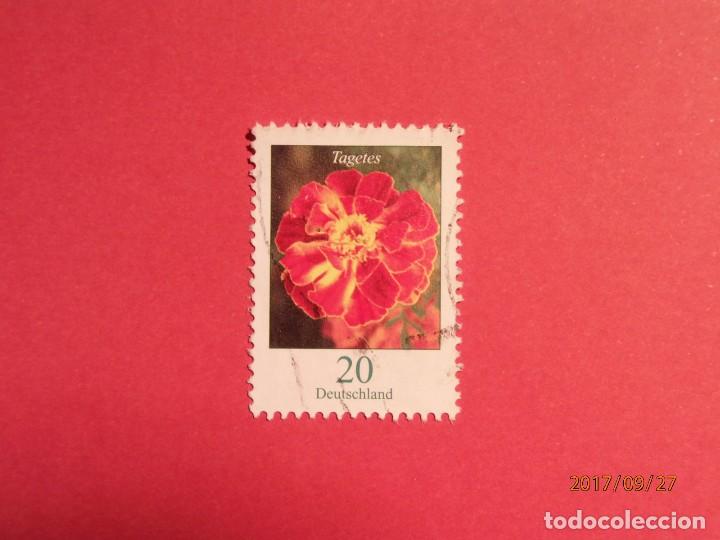 Sellos: ALEMANIA - FLORA - TAGETES. - Foto 1