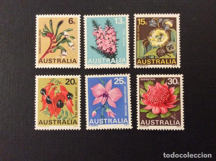 Sellos: AUSTRALIA N&ordm; YVERT 367/2*** A&Ntilde;O 1968. FLORA - Foto 1