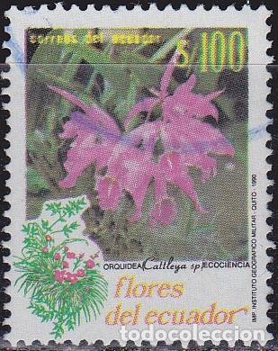 1990 - ecuador - flores - orquidea cattleya - m - Comprar Sellos antiguos  flora en todocoleccion - 149872126