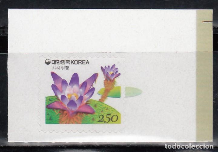 Sellos: COREA DEL SUR, 2008 YVERT N&ordm; 2437, FLORES. - Foto 1