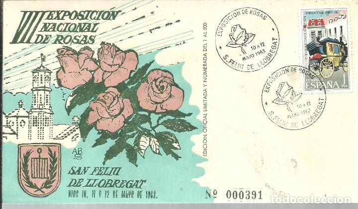 Sellos: MATASELLOS 1963  TEMA ROSAS - Foto 1