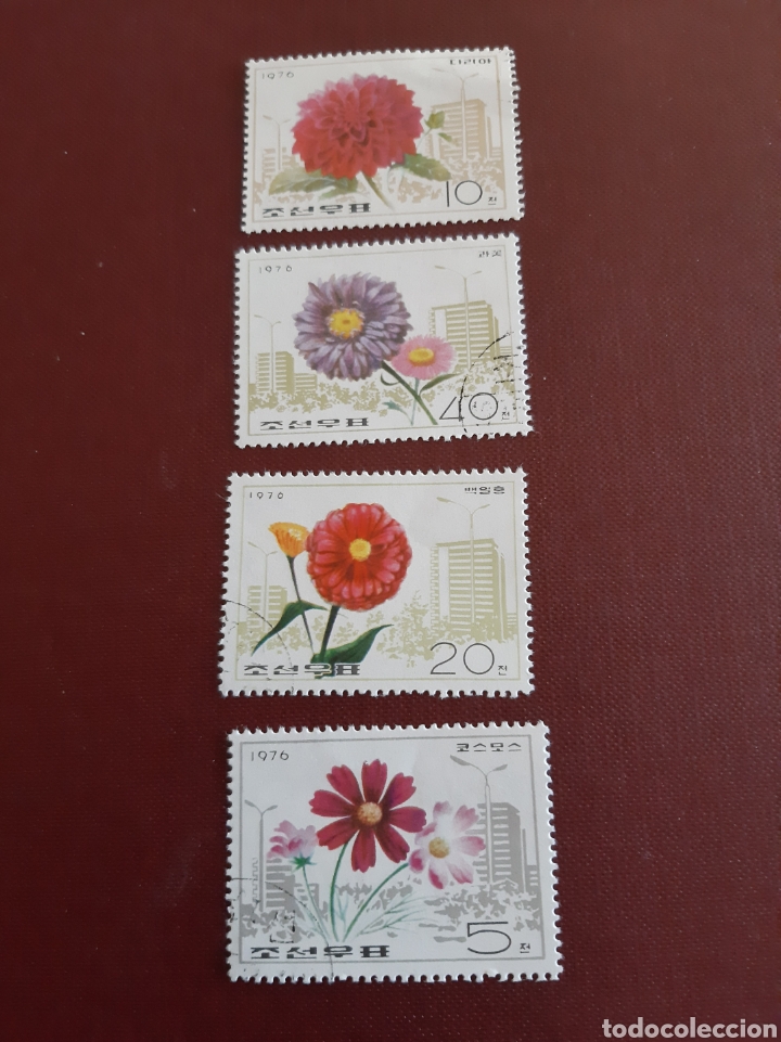 Sellos: 1976 Korea Flora flores - Foto 1