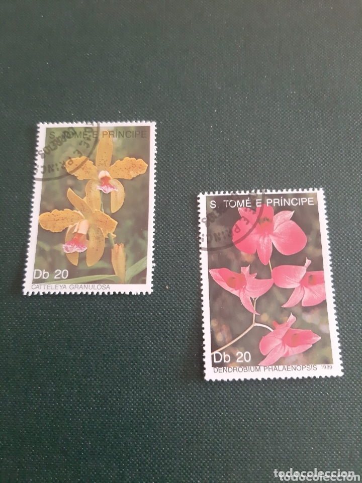 Sellos: 1989 Guyana flores - Foto 1