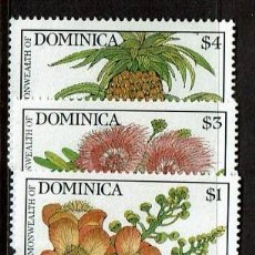 Sellos: SERIE FLORES DOMINICA. 8 SELLOS NUEVOS SIN CHARNELA FLORA. NUEVOS.. Lote 208307380