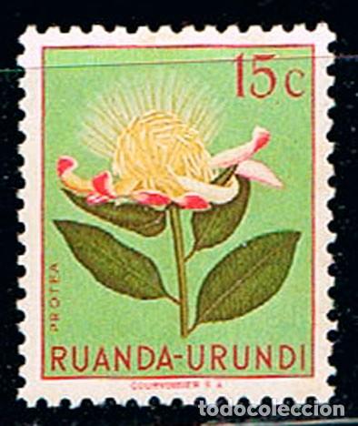 Sellos: RUANDA URUNDI N&ordm; 130, Protea , nuevo *** - Foto 1
