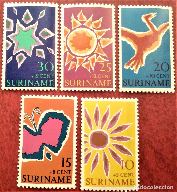 surinam. 508/12 pascua: flor, mariposa, pájaro, - Compra venta en  todocoleccion