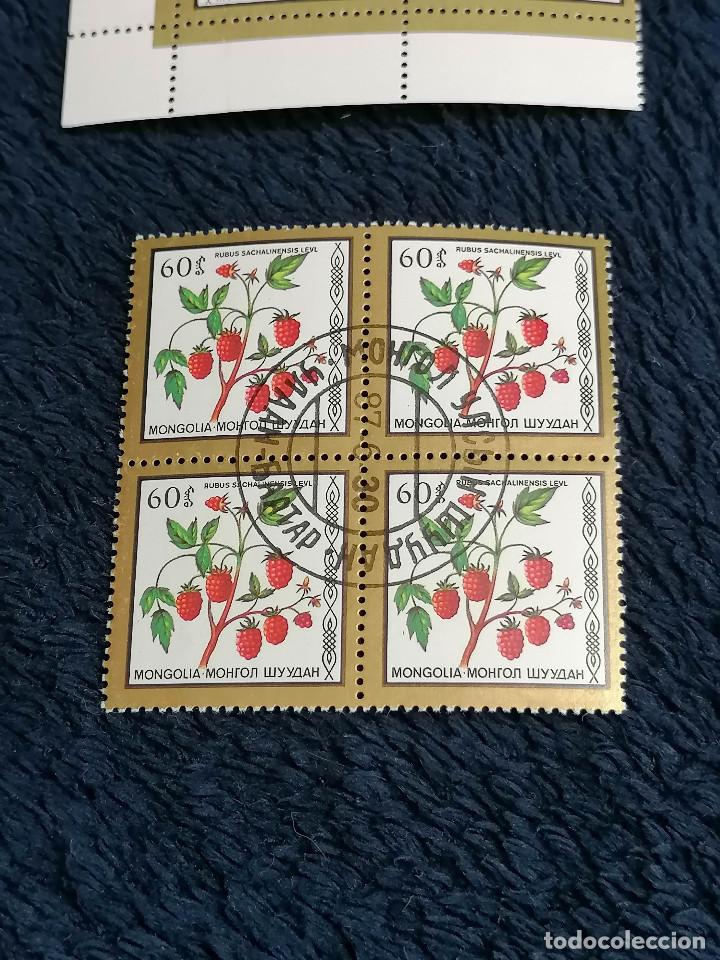 Sellos: Fresas,Moras Mongolia sellos Usado - Foto 2