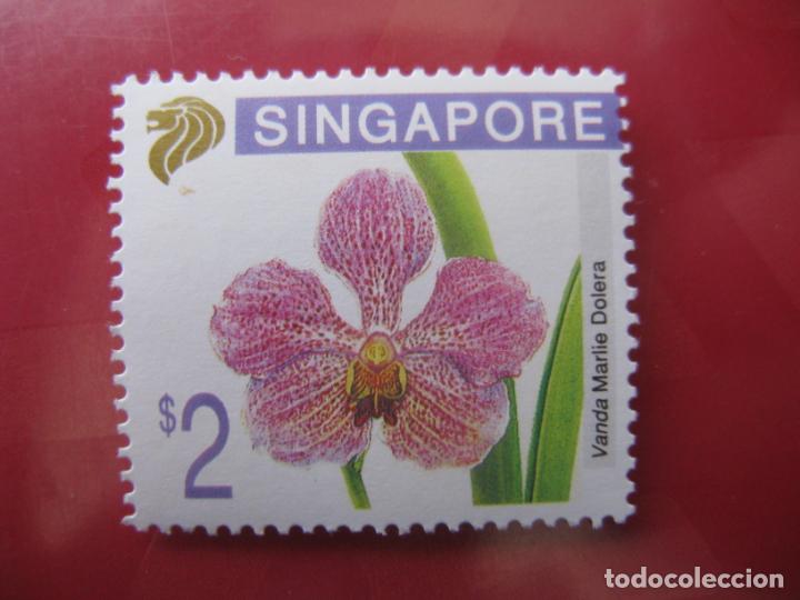 Sellos: +singapur, flores, vanda marlie dolera - Foto 1