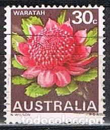 Sellos: Australia 402, Orqu&iacute;dea jorobada, usado - Foto 1