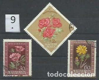 Sellos: FLORA.- ID 9.- FLORES.- HUNGR&Iacute;A - Foto 1
