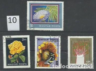 Sellos: FLORA.- ID 10.- FLORES.- HUNGR&Iacute;A - Foto 1