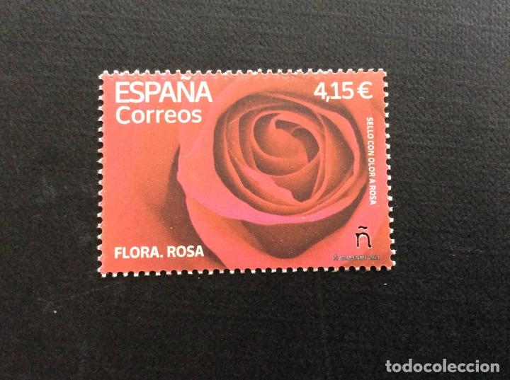 Sellos: ESPA&Ntilde;A A&Ntilde;O 2021. FLORA. ROSA - Foto 1