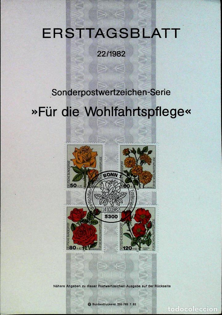 Sellos: Ersttagsblatt Germania tematica Fiori - Foto 1