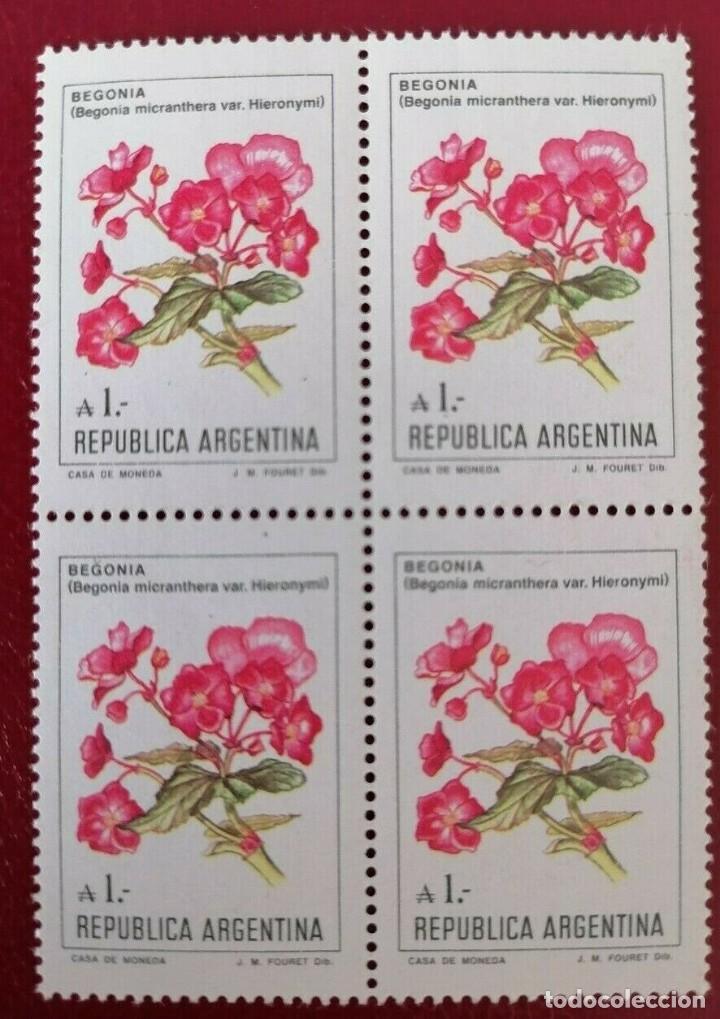 Sellos: ARGENTINA - FLORES = - Foto 4