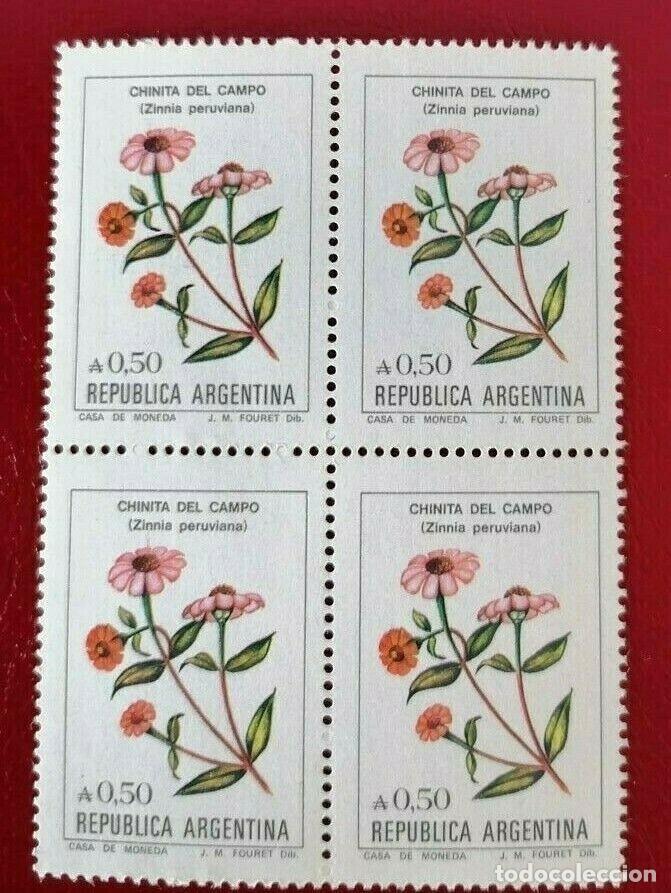 Sellos: ARGENTINA - FLORES = - Foto 4