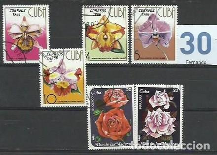 Sellos: FLORA.- ID 30.- FLORES.- CUBA - Foto 1