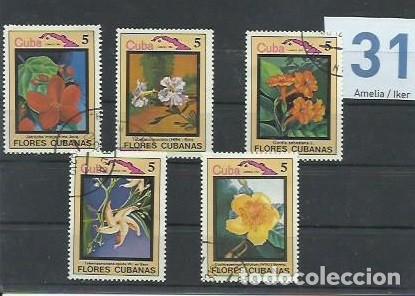 Sellos: FLORA.- ID 31.- FLORES.- CUBA - Foto 1