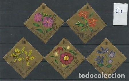 Sellos: FLORA.- ID 59- FLORES - Foto 1