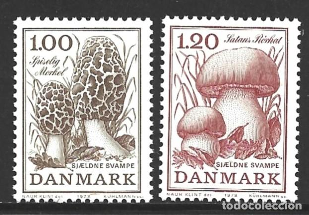 Sellos: DINAMARCA 674/75** - A&Ntilde;O 1978 - FLORA - SETAS - Foto 1