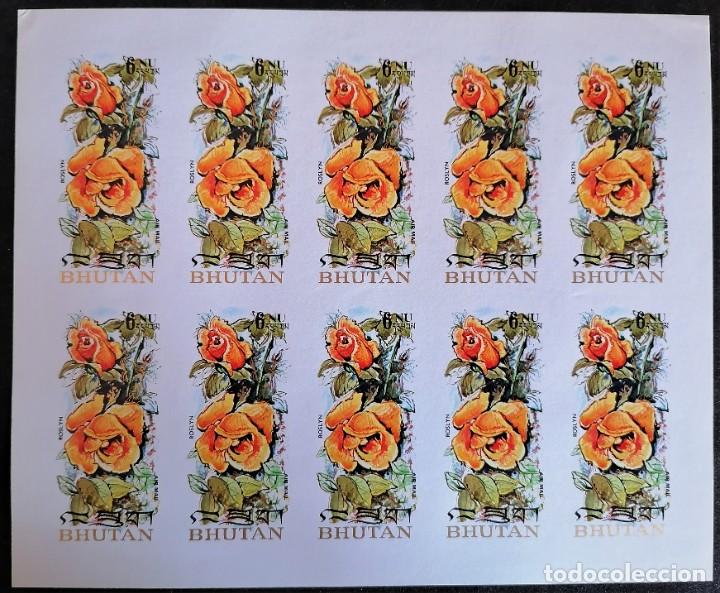 Sellos: BUT&Aacute;N 1973 - HB FLORES - Foto 1