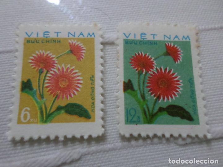 Sellos: vietnam, 2 sellos tema flora - Foto 1