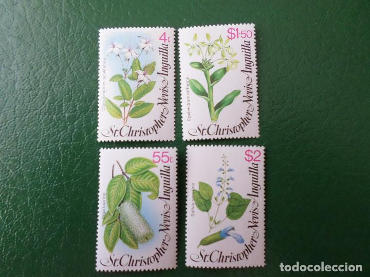 Sellos: +st. christopher, 1980, flores de saint christopher Yvert 416/19 - Foto 1