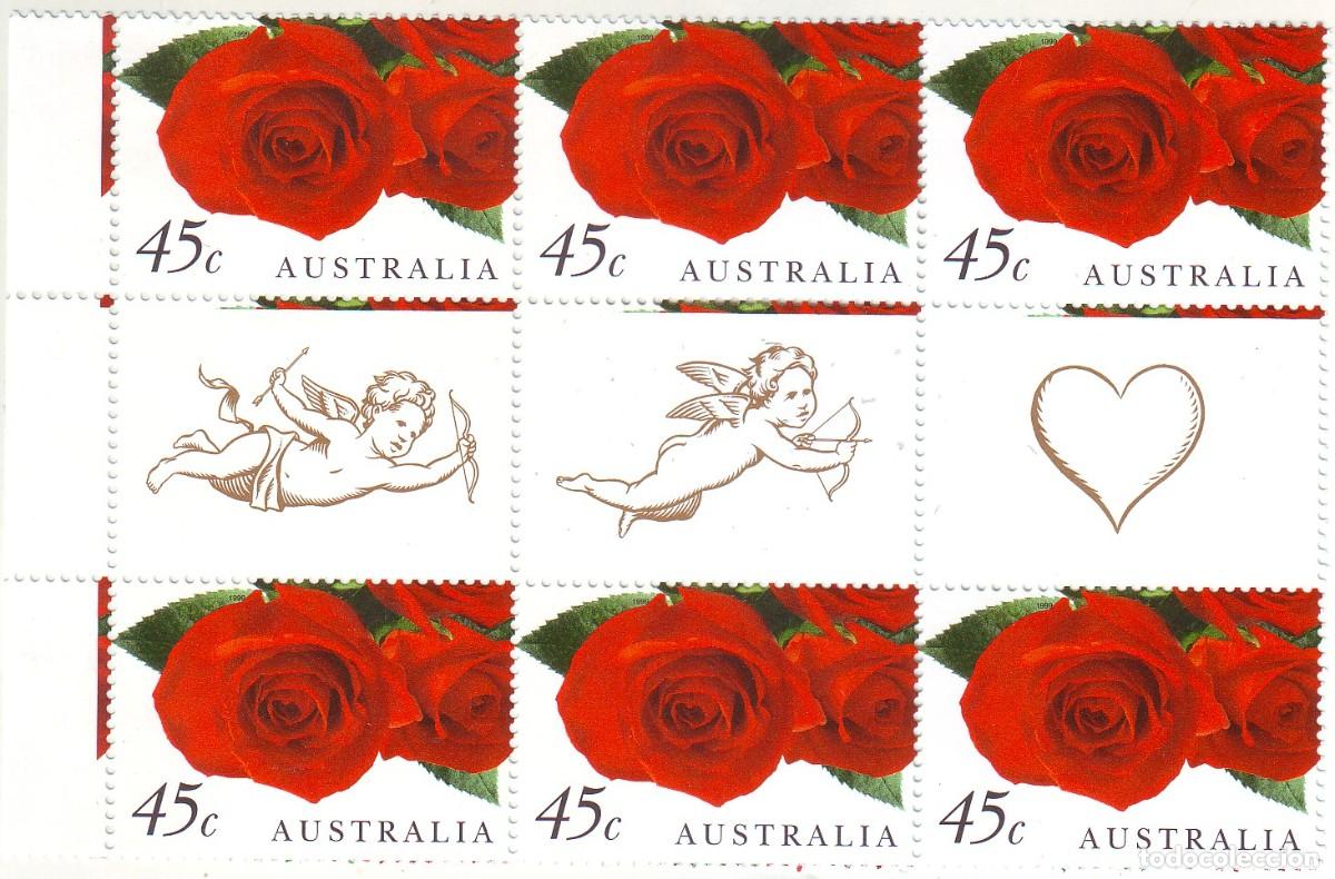 Sellos: LOTE DE SELLOS ROSAS DE AUSTRALIA - Foto 1