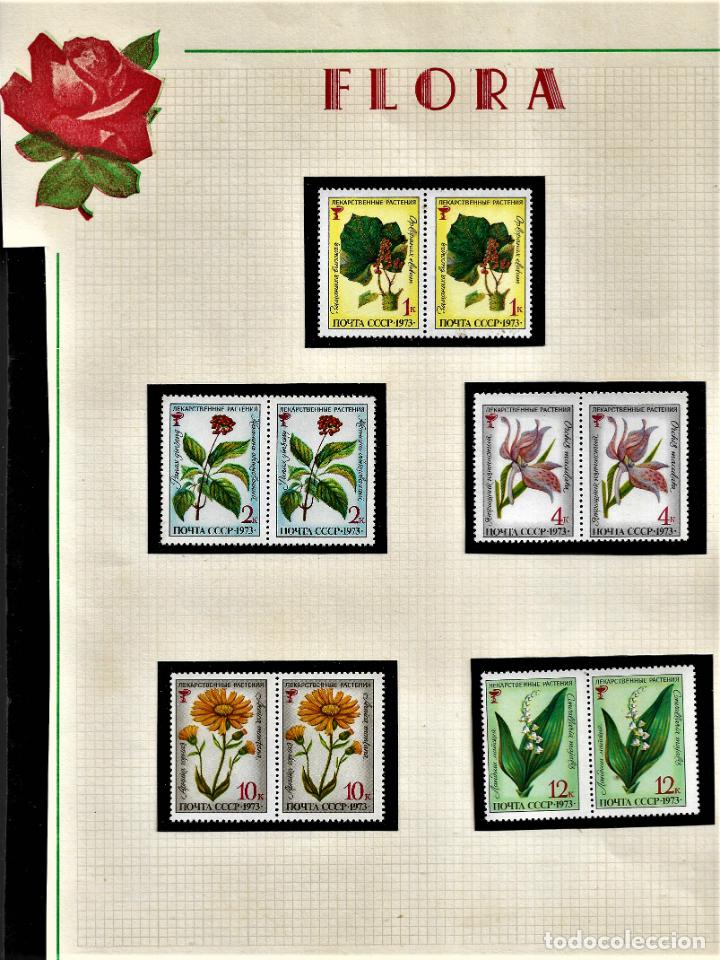 Sellos: HOJA SELLOS - TEMA FLORA - CCCP - 1*73 - Foto 1