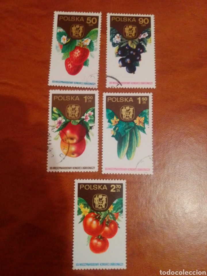 Sellos: Polonia flora fruta - Foto 1