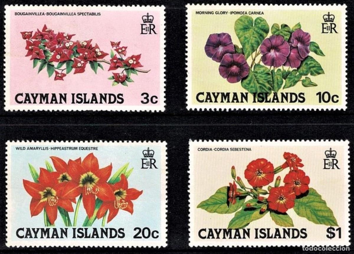 Sellos: SELLOS CAYMAN 1981 FLORES - Foto 1