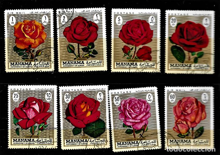 Sellos: SELLOS MANAMA - ROSAS - Foto 1