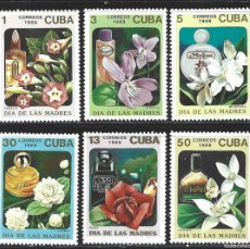 Sellos: CUBA 2937/42** - AÑO 1989 - FLORA - FLORES - DÍA DE LAS MADRES. Lote 401020489