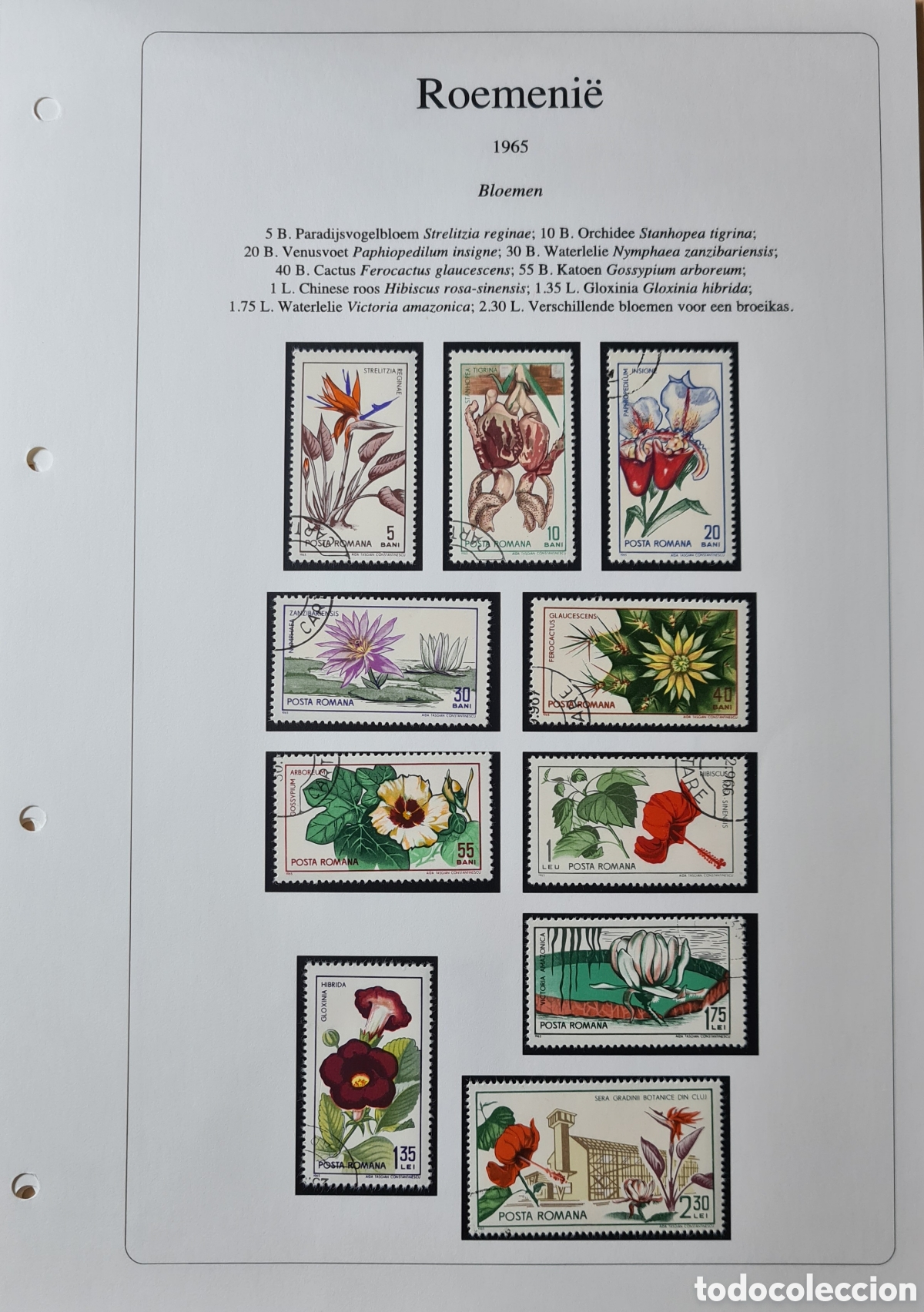 Sellos: Sellos de Flores de Ruman&iacute;a - Foto 3