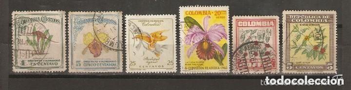 Sellos: COLOMBIA. LOTE FLORES - Foto 1